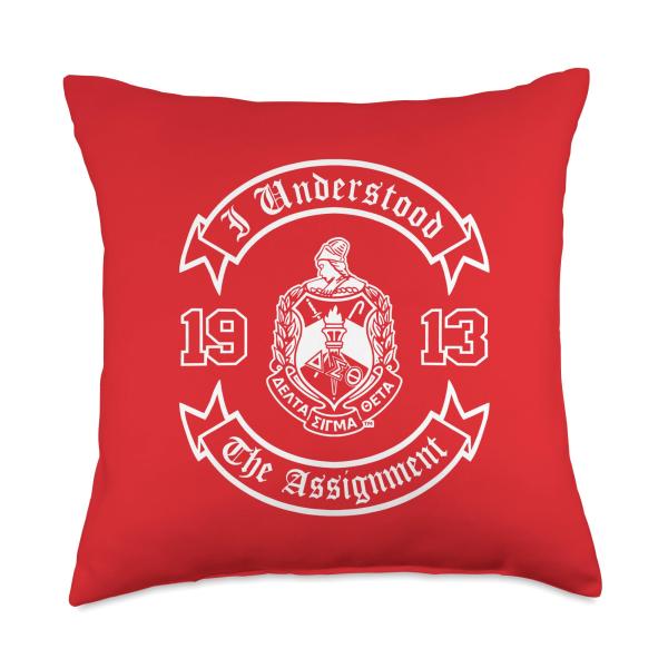 Delta Sigma Theta Sorority, Delta Black History Girl Pride Throw Pillow