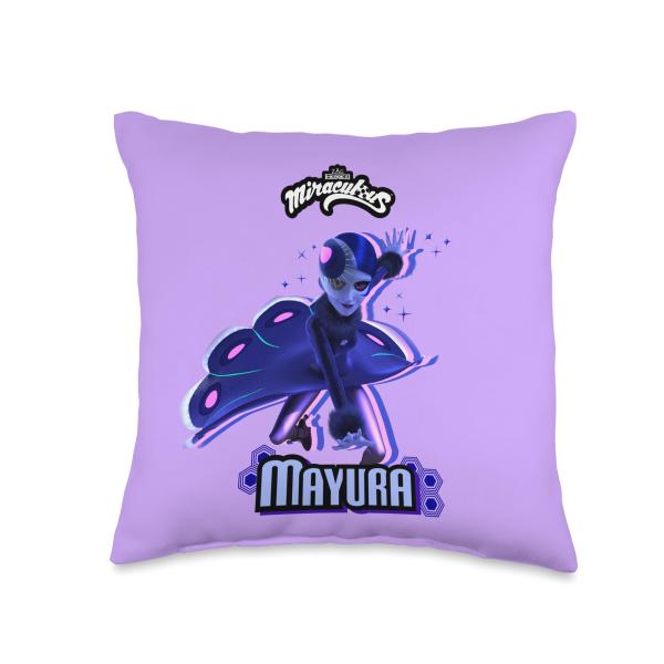Miraculous Ladybug Villains Collection Mayura 2 Throw Pillow