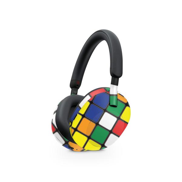 MightySkins Sony WH-1000XM5 ヘッドフォン用ビニールスキン「Puzzle Cube」保護デカールラップ 着脱簡単