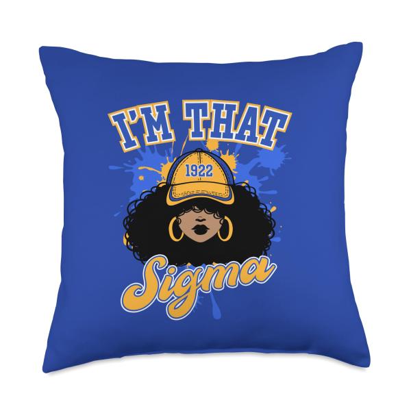 Sigma Gamma Rho Sorority Paraphernalia, Black Girl Pride Throw Pillow