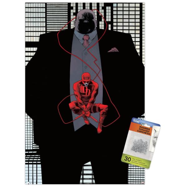 Trends International Marvel Comics Daredevil - Kingpin Shadow Wall Poster with Push Pins