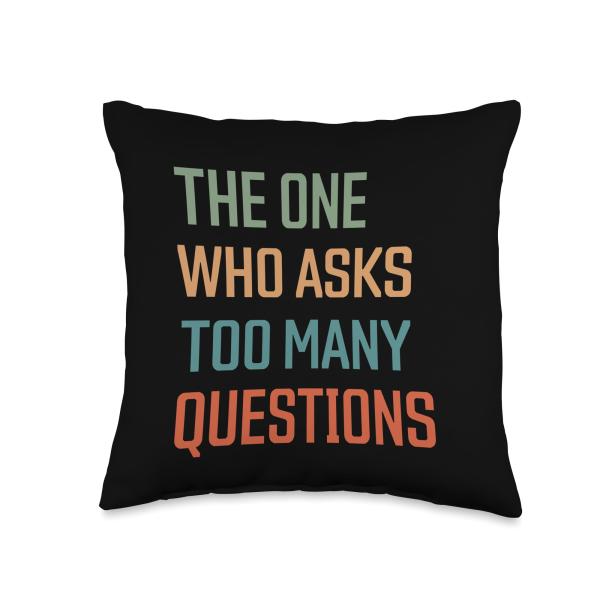 Passover The One who asks too many questions Seder 4 Sons Throw Pillow