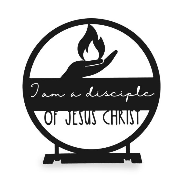 I Am a Disciple of Jesus Christ Youth Theme Ornament Tabletop Sign Wall Decor Young Women Gifts Girls Camp Christian (Tabletop - 4" 10 Pack, Hand with