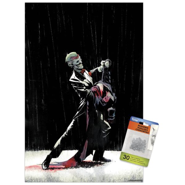 DC Comics Joker - Dancing In The Dark Wall Poster with Push Pins