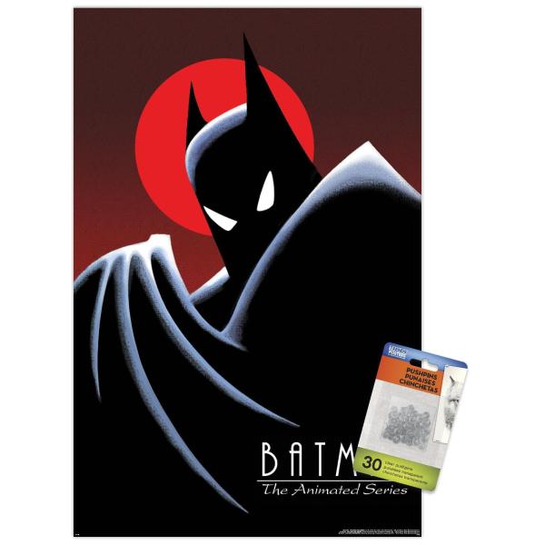 DC Comics TV Batman: The Animated Series Wall Poster with Push Pins