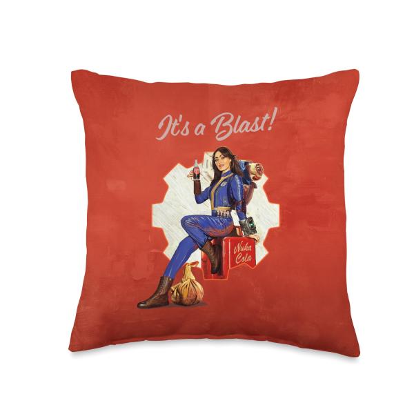 Fallout - It's A Blast! Throw Pillow