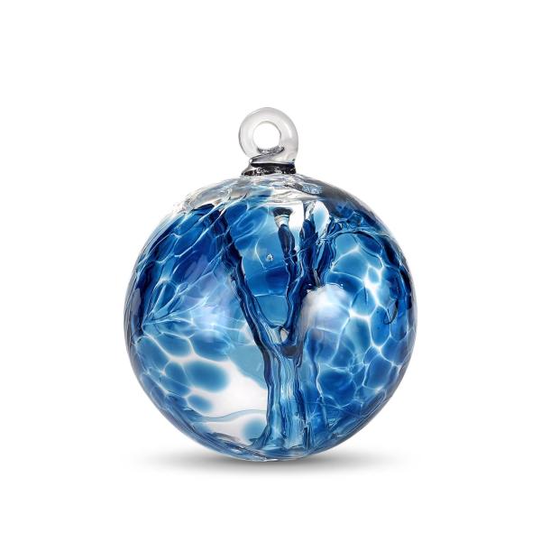 Witch Ball Hand Blown Art Glass by Iron Art Glass Designs Sprite Size (3 Inch diameter) Beautiful Blown Glass Colors (Sea Green)