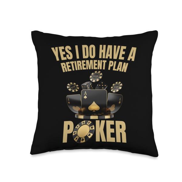 I Bought This Shirt With Your Money Funny Poker Gabling Card Throw Pillow