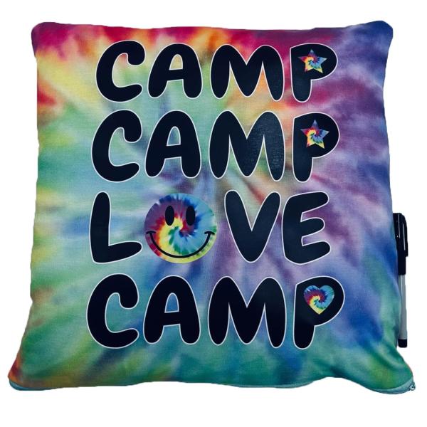 Camp Bunk Kids Autograph Singing Pillows A Great Pre-Camp Gift for Boys Or Girls (Camp Love Smiley)