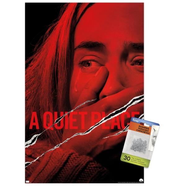 A Quiet Place - International One Sheet Wall Poster with Push Pins
