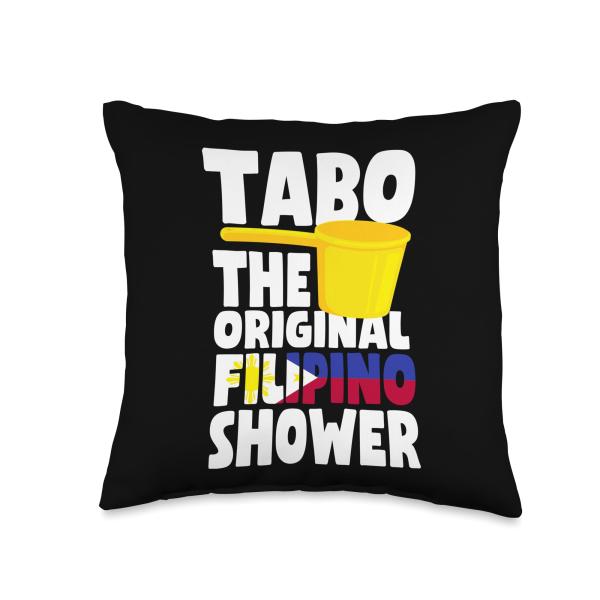 Tabo The Original Filipino Shower - Love Philippines Throw Pillow