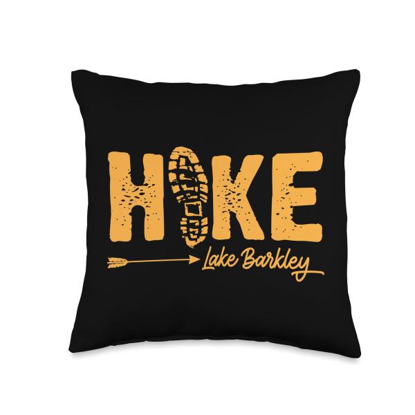 Lake Barkley Matching Lake Trail Hiking Boot Graphic Throw Pillow