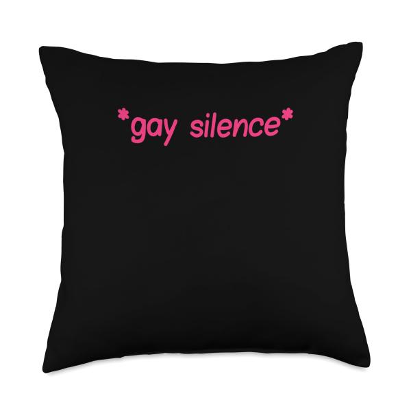 Gay Silence Throw Pillow