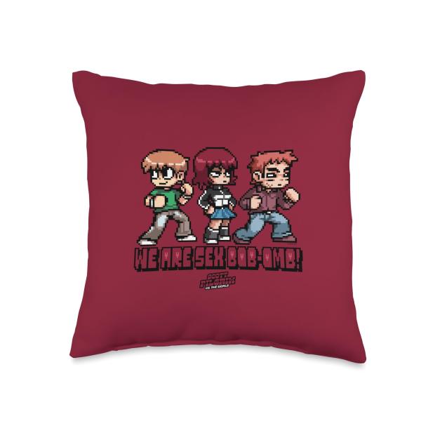 Scott Pilgrim Vs. The World Sexbob-Omb Band Throw Pillow