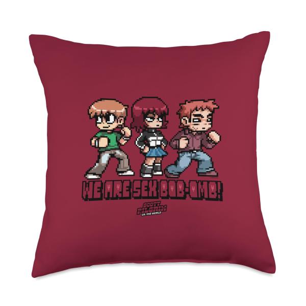 Scott Pilgrim Vs. The World Sexbob-Omb Band Throw Pillow