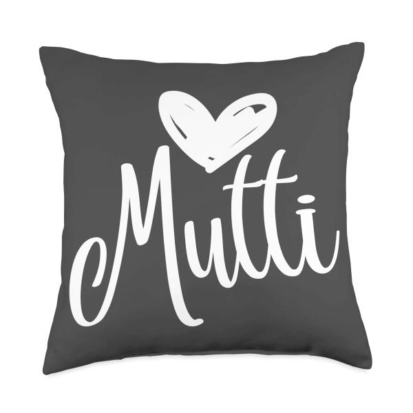 Mutti Love - I Love My Mommy - Mother Mama Mammi Mommy Mom Throw Pillow