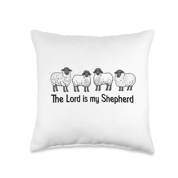 THE LORD IS MY SHEPHERD Throw Pillow