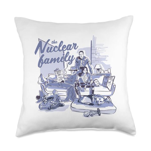 Fallout - The Nuclear Family Throw Pillow