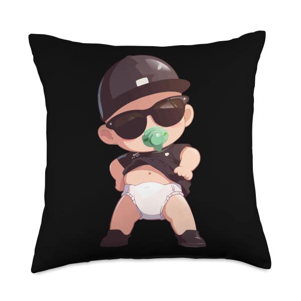 Baby Birthday Party Gift Boy Girl Toddler Like A Boss Kids Throw Pillow