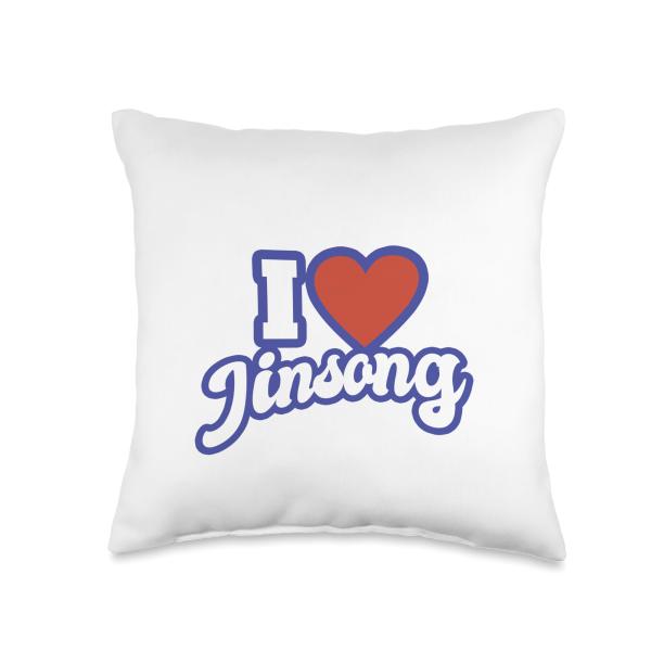 I Love Jinsong Throw Pillow