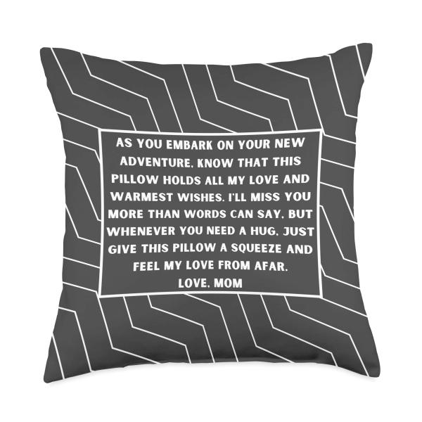 Gift for Daughter Son Moving Away Going Away Gift From Mom Throw Pillow