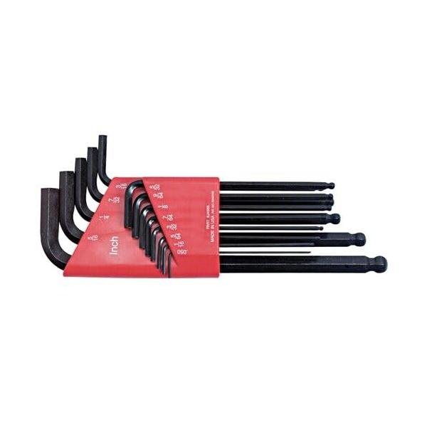 For Proto J4995 3/8" 13 Piece Black Oxide, L Shape, Round Head Hex Key Set