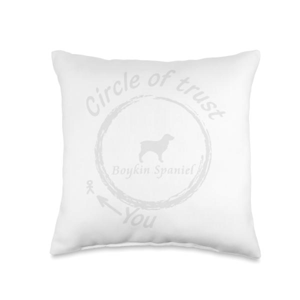 Boykin Spaniel T-shirt | Boykin Spaniel Circle of Trust Tee Throw Pillow