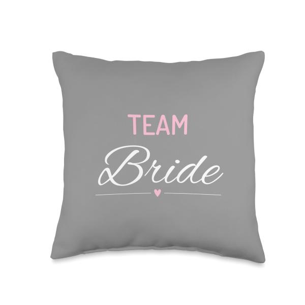Team Braut JGA Hen Party Bridesmaid Wedding Throw Pillow