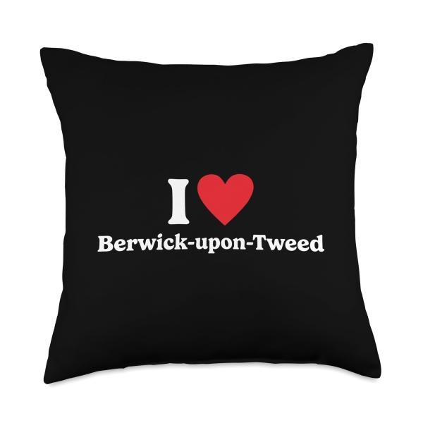 I love Berwick-upon-Tweed Throw Pillow