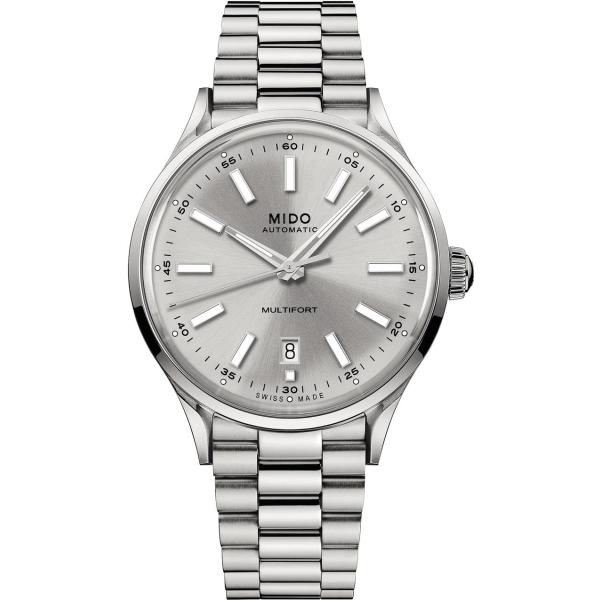 MIDO Multifort Patrimony Powerwind - Swiss Automatic Watch for Men - Silver Dial - Case 40mm - M0404071103100