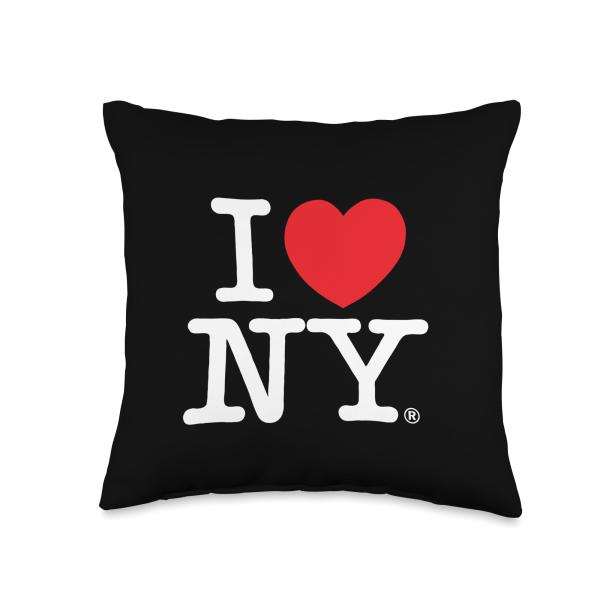 I LOVE NY Classic Logo Throw Pillow
