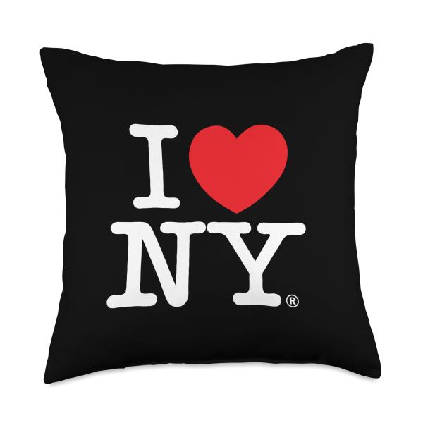 I LOVE NY Classic Logo Throw Pillow