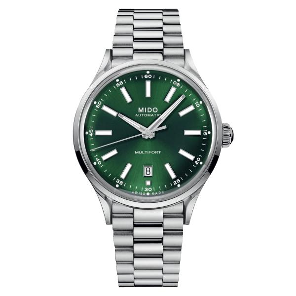 MIDO Multifort Patrimony Powerwind スイス自動巻き 40mm グリーンダイヤル サファイア