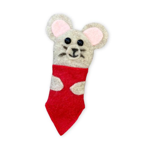 ONE Handmade Replacement Replica Mouse for 1987 Countdown to Christmas Advent Calendar - Small Felt Mouse