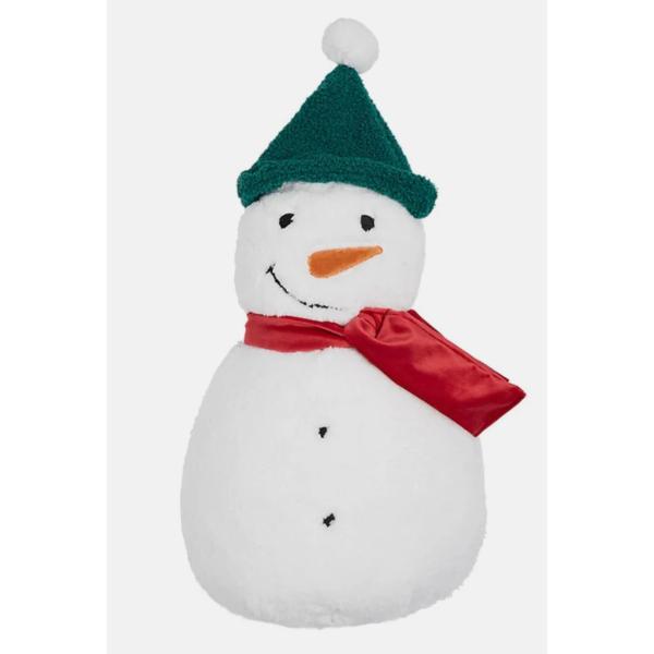 The Lakeside Collection Christmas Shaped Accent Pillows - Snowman