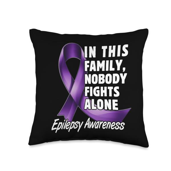 EPILEPSY AWARENESS Throw Pillow