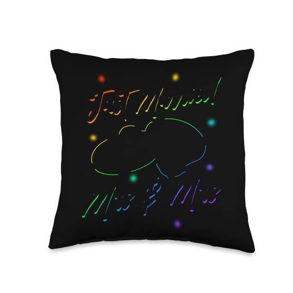 Just Married! Mrs ＆ Mrs Just Married Lesbian Gay Throw Pillow