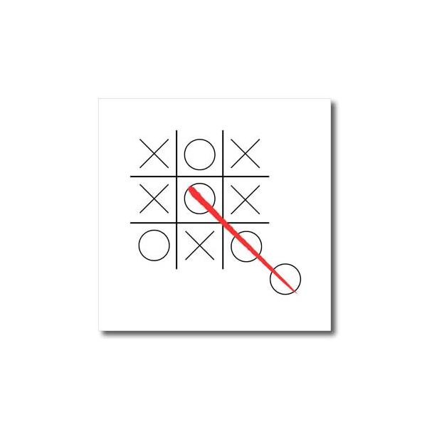 3dRose Image of Tic Tac Toe Out of The Box Solution - Iron on Heat Transfers (ht-388430-2)