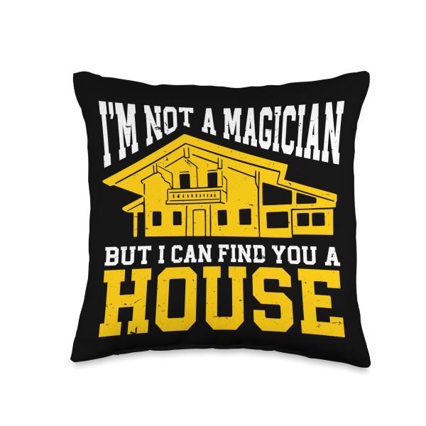 Real Estate Agent I Can Find You A House Realtor Throw Pillow