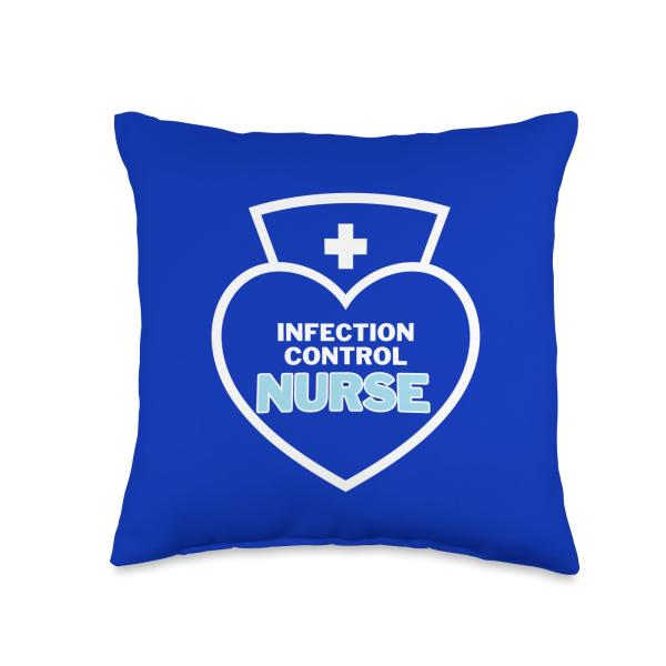 Infection Control Nurse Nursing Nurses Graphic Men Women Throw Pillow