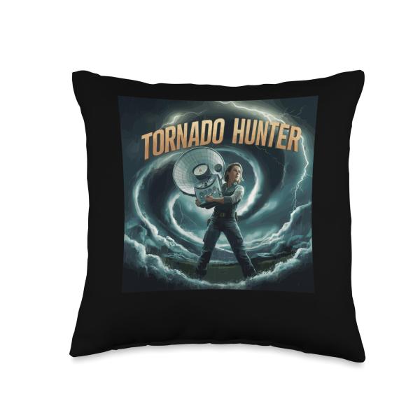 Tornado Costume Tornado Chasers Storm Hunter Storm Tornado Throw Pillow