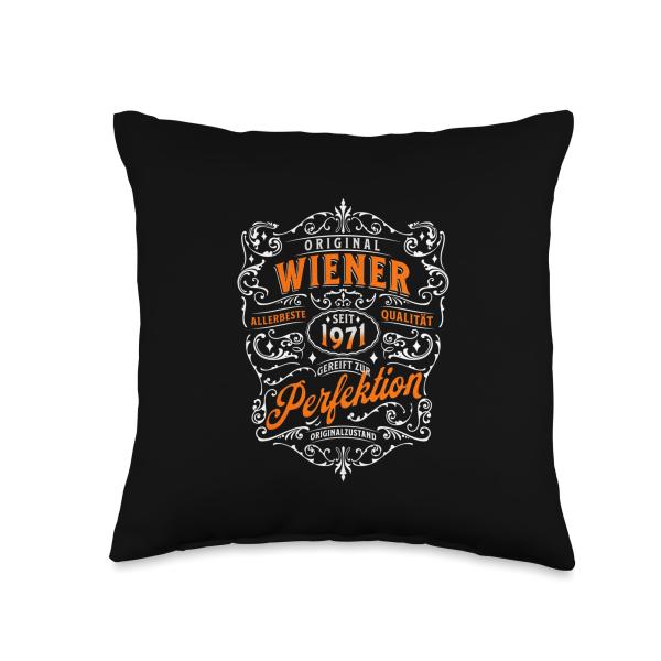 Vienna original Year of birth 1971 Vienna Throw Pillow