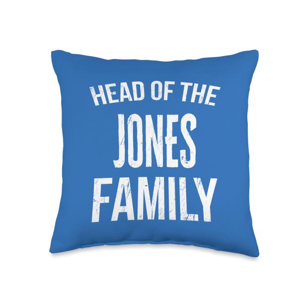 Head Of The Jones Family Reunion Throw Pillow