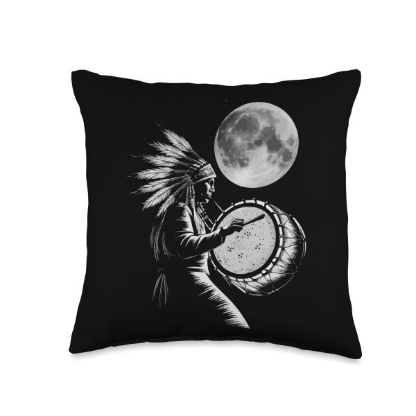 Native American Indian Earth Holy Land Earth Native Blood Throw Pillow