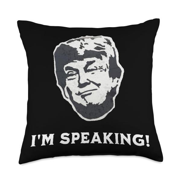 I'm Speaking - Funny Trump Quotes Trump Harris Debate 2024 Throw Pillow
