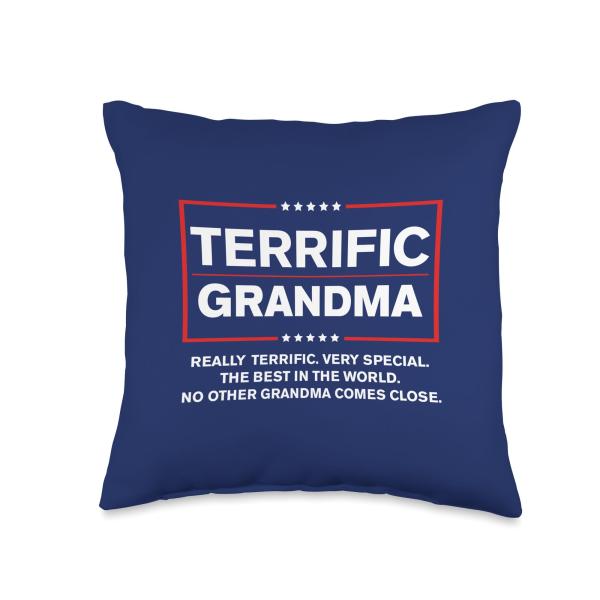 Terrific Grandma - Funny Donald Trump 2024 Supporter Throw Pillow