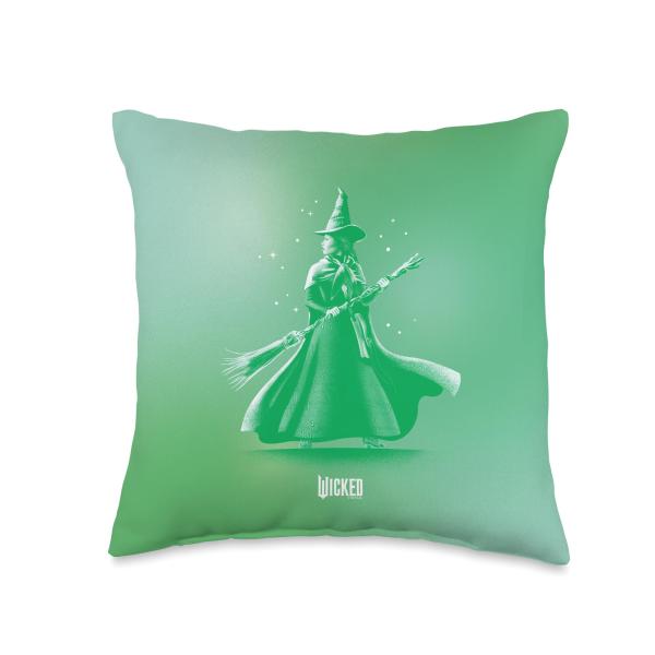 Wicked Elphaba Pose Tonal Throw Pillow