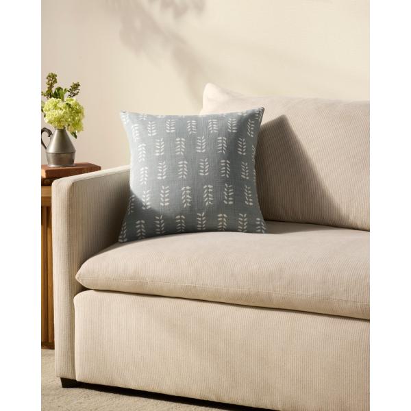 Loloi Chris Loves Julia Tully Collection PCJ0024 Light Blue 18'' x 18'' Cover Only Pillow