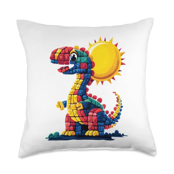 Legosaurus Legos Saurus Throw Pillow