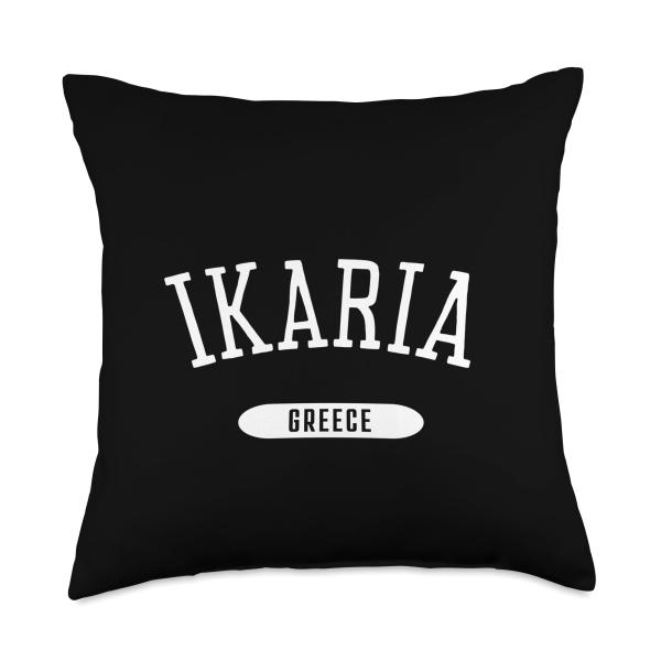 Ikaria Shirt Classic Style Ikaria Greece Throw Pillow